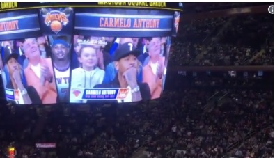 PHOTO Carmelo Anthony Courtside To Watch Dwyane Wade