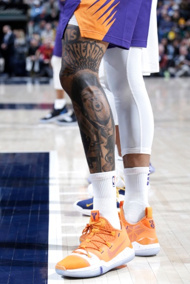 PHOTO Kelly Oubre’s Jimi Hendrix Leg Tattoo