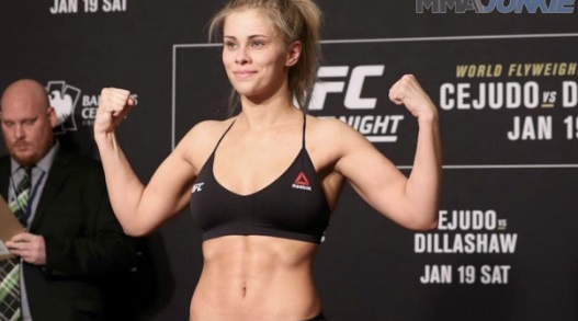 PHOTO Paige Van Zant Looking Hot With Hair Pulled Back At UFC Weigh In