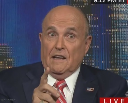 PHOTO Rudy Giuliani Making The Adam Gase Face