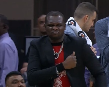 PHOTO Zach Randolph Mean Mugging From The Kings Bench