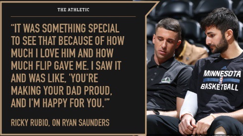 Ricky Rubio Says He Got Goosebumps Watching Ryan Saunders Coach