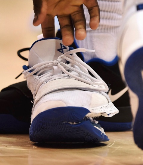 PHOTO Close Up Of Zion Williamson's Shoe Shows It Was Torn In Half 