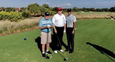 PHOTO Donald Trump Playing Golf With Tiger Woods And Jack Nicklaus