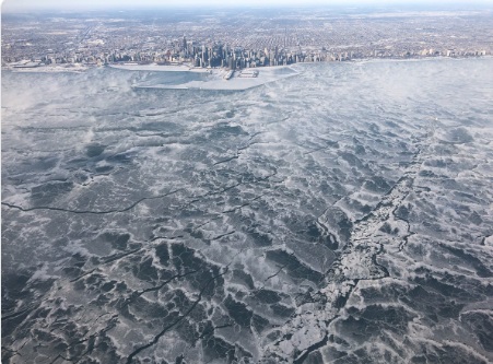 PHOTO Frozen Lake Michigan In Chicago