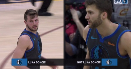 PHOTO Mavericks Broadcast Had To Make Clear That Maxi Kleber Isn't Luka Doncic