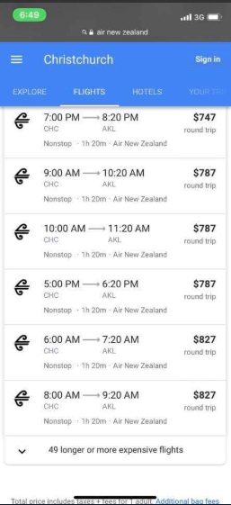 PHOTO Air New Zealand Raises Prices On Flights Into Christchurch When People Are Trying To Get To Loved Ones Funerals