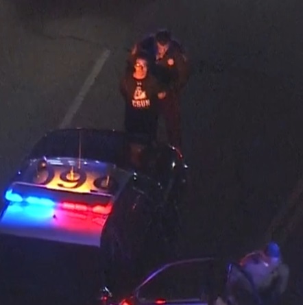 PHOTO Driver In LA Police Pursuit Repping CSU Northridge T-Shirt