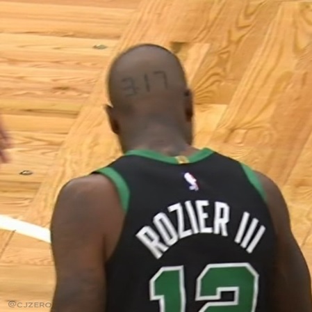 PHOTO Terry Rozier Had 3.17 Written On The Back Of His Head