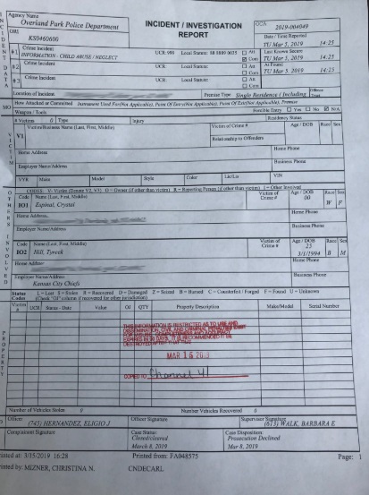 PHOTOS Full Tyreek Hill Police Report 