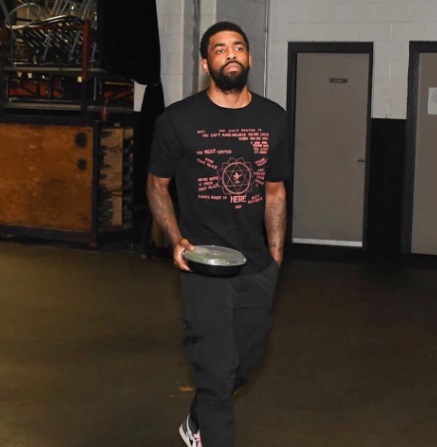 PHOTO Kyrie Irving Shows Up To Playoffs Game 1 With Leftovers In Plastic Container