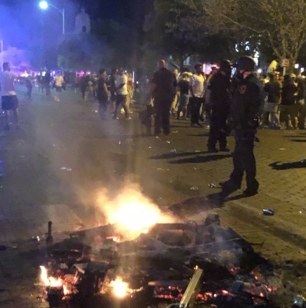 PHOTO WOW Scooter Fire Burns Part Of Texas Tech Campus All That Is Left Is Ashes