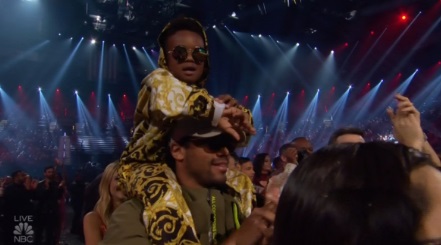 PHOTO Russell Wilson At BBMAs With His Son