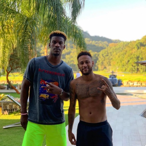 PHOTO Jimmy Butler On Vacation With Neymar Not Giving A F About The Rockets Wanting To Trade For Him