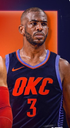 PHOTO Chris Paul In An OKC Thunder Uniform