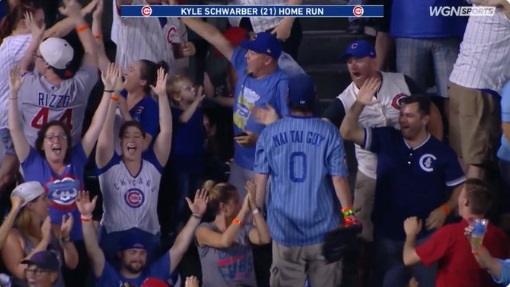 PHOTO Cubs Fan Wearing A Mai Tai Jersey