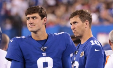 PHOTO Eli Manning Concernd Face That He Might Lose His Job To Daniel Jones