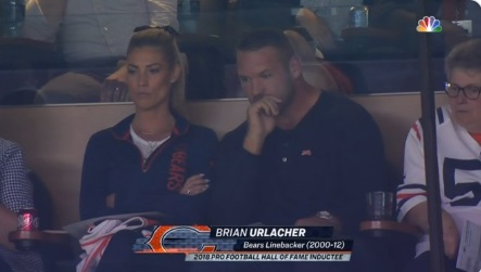 PHOTO Brian Urlacher Still Has Hair And His Wife Who Was Shown On TV Is Very Ugly