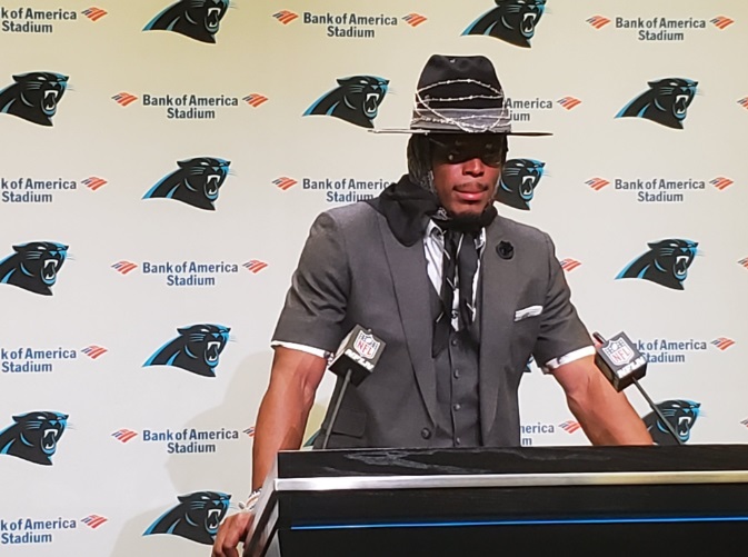 PHOTO Cam Newton Comes To Podium With Madea