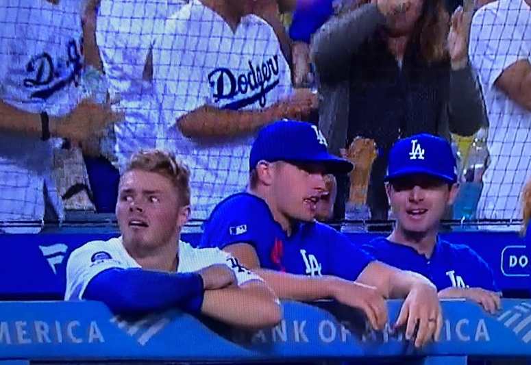 PHOTO Gavin Lux Looking Disgusted Like He Just Saw Someone Throw Up In Bullpen