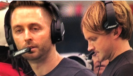 PHOTO Kliff Kingsbury On Sideline With Tim Machine Gruden