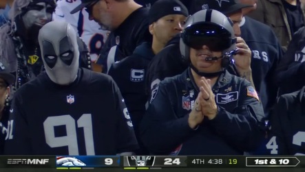 PHOTO Raiders Fans Making Crowd Look Like Deadpool 3