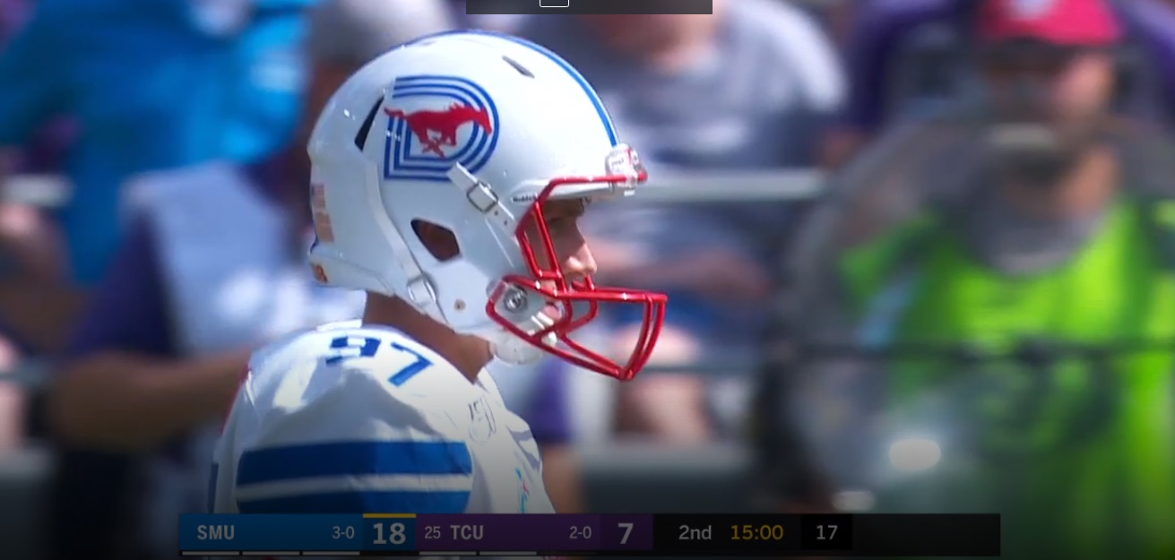 PHOTO SMU Has Some Interesting Looking Helmets Today