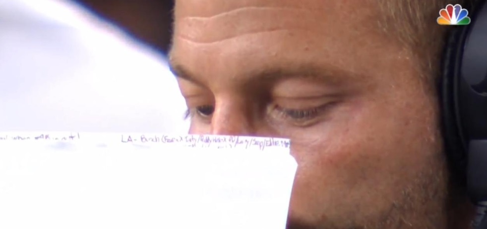 PHOTO Sean McVay Has Scribbles That Look Like Morse Code All Over His Play Sheet Folder