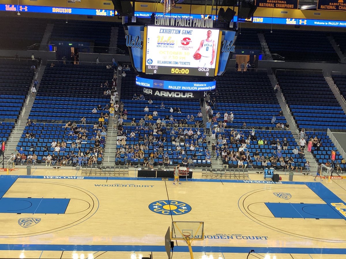 PHOTO Preseason Showcase At Pauley Pavilliom For UCLA And There’s Literally 50 People In The Stands