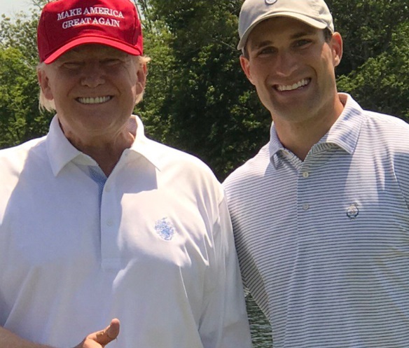 PHOTO Donald Trump Golfing With Kirk Cousins