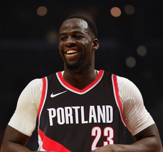 PHOTO Draymond Green In A Portland Trailblazers Uniform