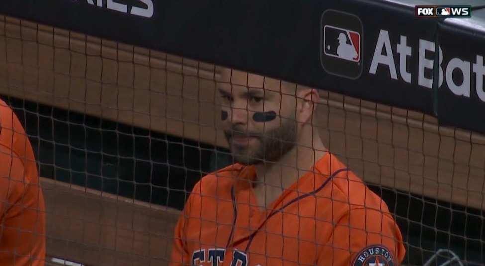 PHOTO Jose Altuve Sad Face After Losing World Series