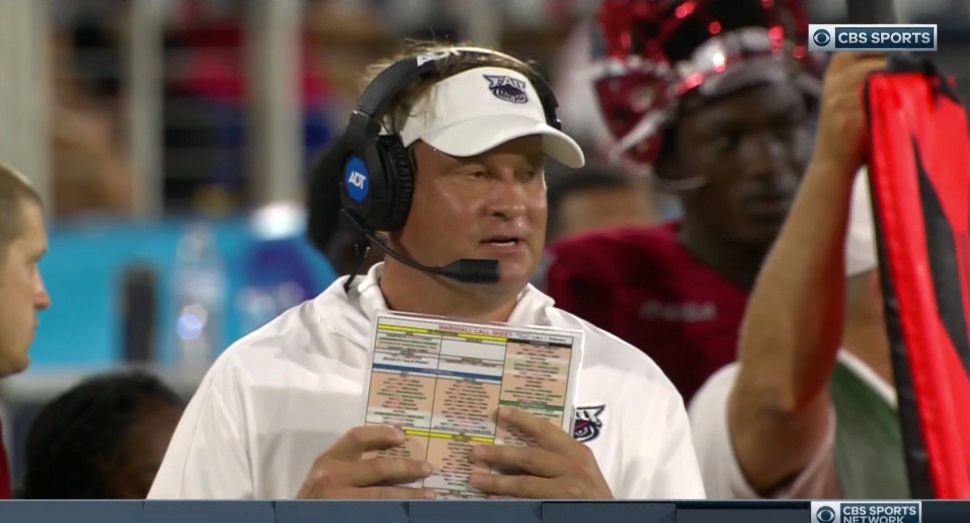 PHOTO Lane Kiffin Malfunctioned On Sideline Coaching