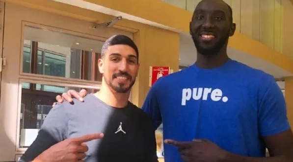 PHOTO Tacko Fall Is Good Friends With Enes Kanter