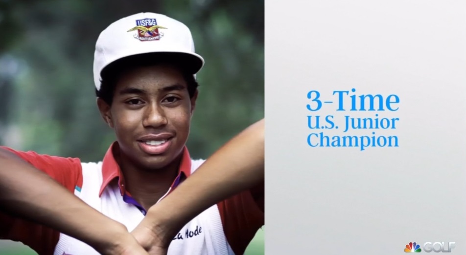 PHOTO Young Tiger Woods When He Was A US Junior Champion