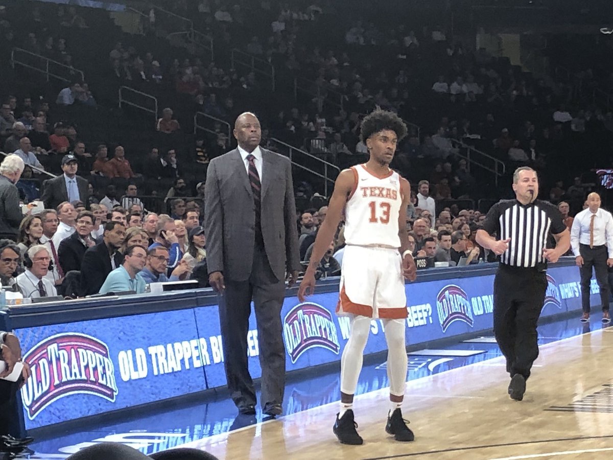 PHOTO: Patrick Ewing Standing Next To Texas Longhorns Guard Making Him Look Short