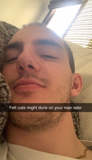 PHOTO Alex Caruso Told A Bunch Of Women On Snapchat That He Was Going To Dunk On Their Man