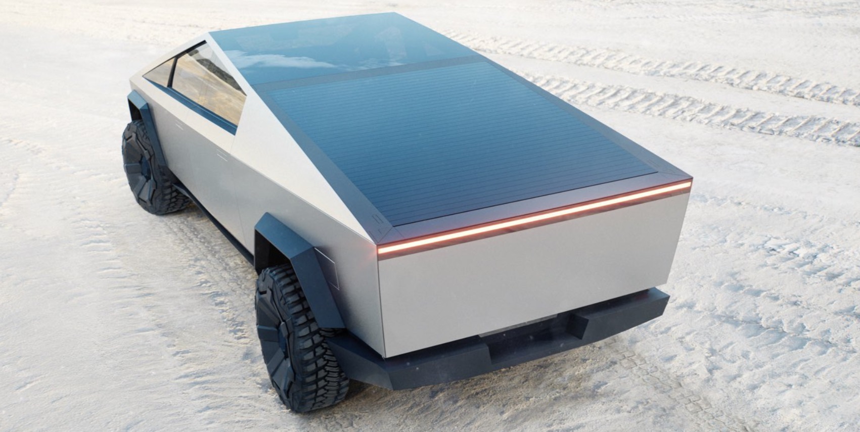 PHOTO Back Of Tesla Cybertruck Makes It Look Like Its On The Moon