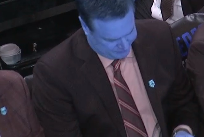 PHOTO Bill Self With An Avatar Face