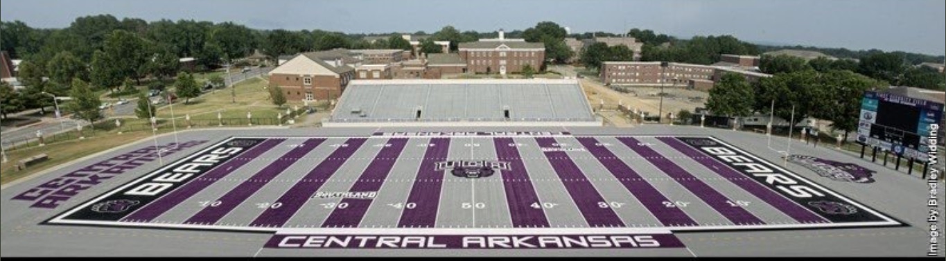 PHOTO Central Arkansas Purple Checkered Field