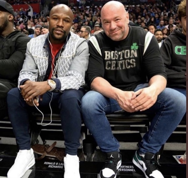 PHOTO Dana White Wearing Boston Celtics Shirt