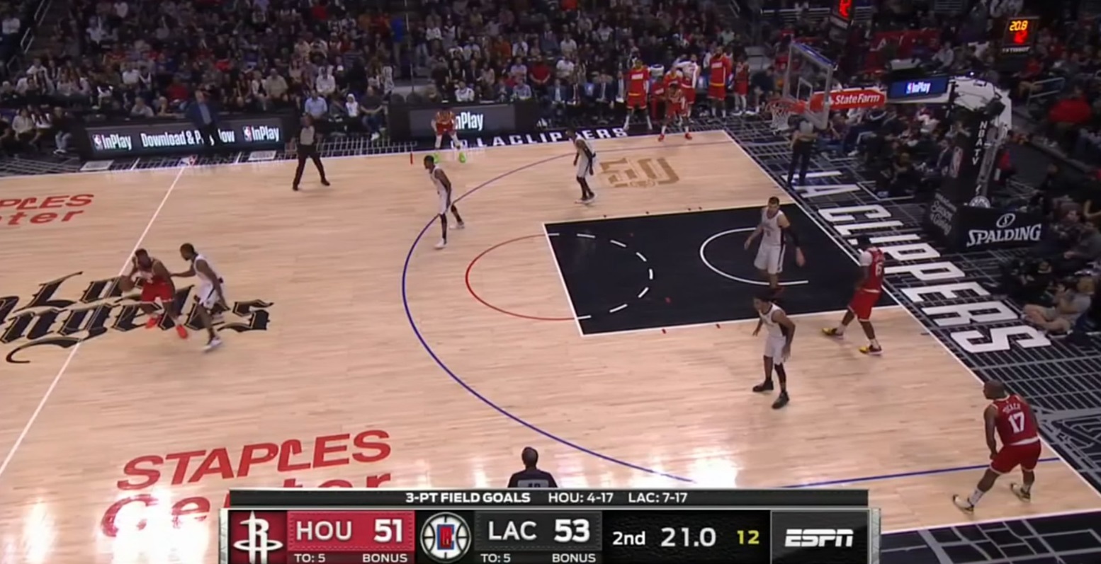 PHOTO ESPN Used Annoying Overhead Camera During Rockets Clippers Game