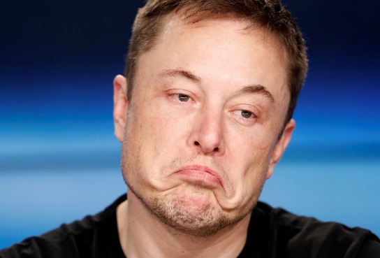 PHOTO Elon Musk Sad Face