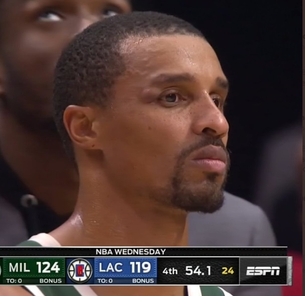 PHOTO George Hill's Swollen Bump On His Eye