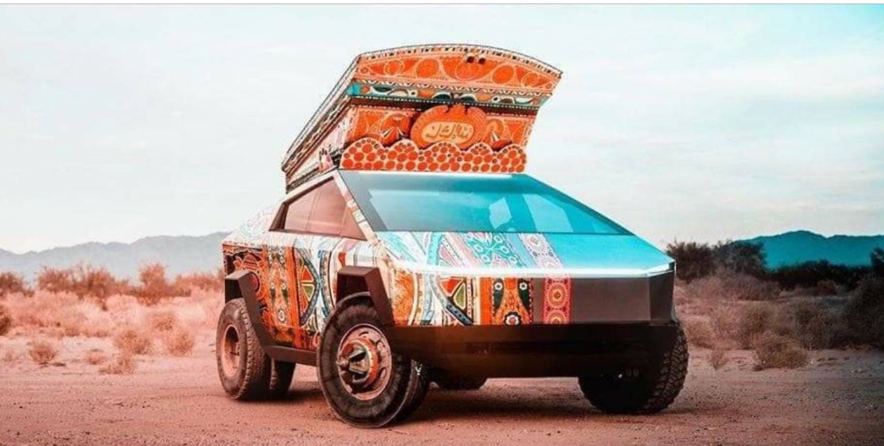 PHOTO Hippie Tesla Cybertruck Is Amazing