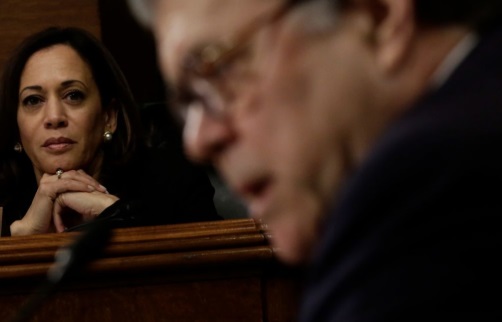 PHOTO Kamala Harris Staring At William Barr With Love In Her Eyes