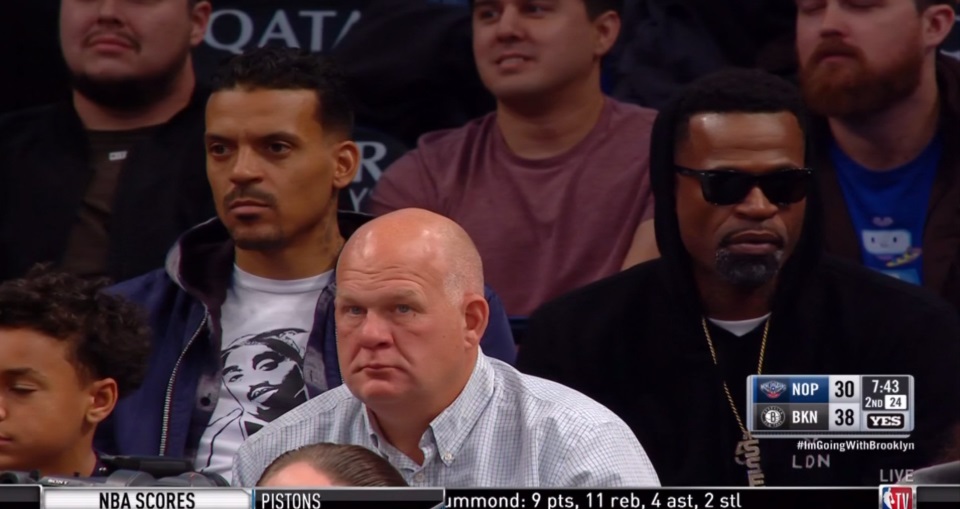 PHOTO Matt Barnes And Stephen Jackson At Nets Game