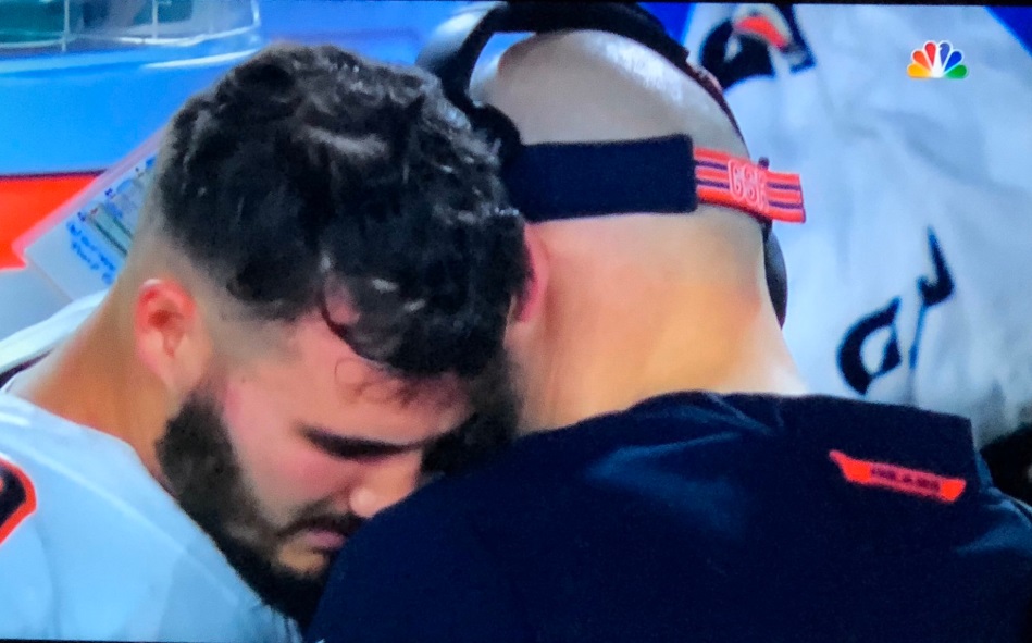 PHOTO Matt Nagy Leans In To Comfort Mitch Trubisky