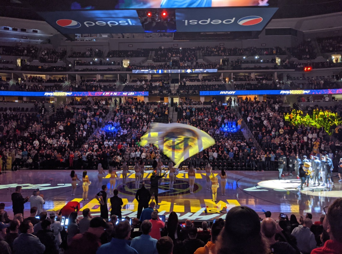 PHOTO Pepsi Center Crowd Is Full For Wizards Nuggets Despite 10 Inches Of Snow In Denver