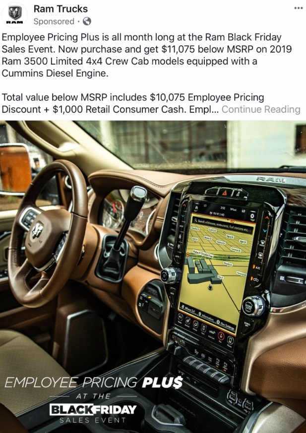 PHOTO Ram Truck Is Offering $11,000 Off A New Vehicle But The Interior Looks Like Barf